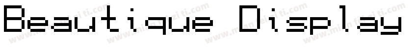 Beautique Display Condensed字体转换